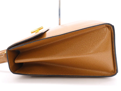 CELINE Leather Handbag Brown with Dust Bag