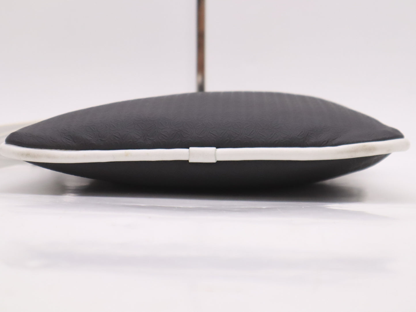 LOEWE PVC x Leather Shoulder Bag Black White Shoulder Bag