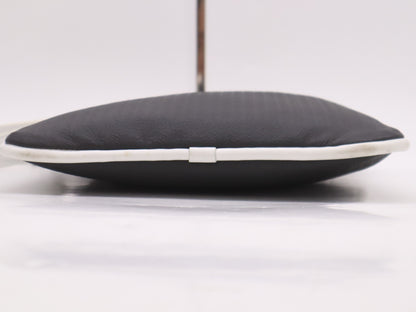 LOEWE PVC x Leather Shoulder Bag Black White Shoulder Bag