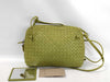 BOTTEGA VENETA Intrecciato Dini Shoulder Bag in Green Leather