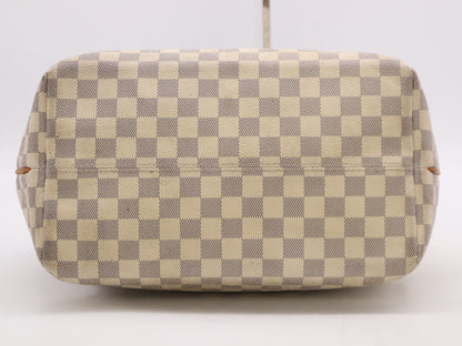 LOUIS VUITTON N41179 Azur Plan Soleil Cabas PM Tote Bag with Pouch