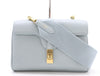 CELINE Seize Leather Shoulder Bag, Light Blue, with Shoulder Strap and Dust Bag