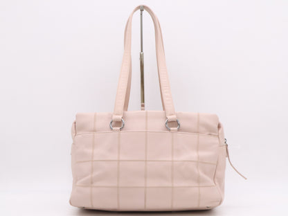 CHANEL Caviar Skin Chocolate Bar Shoulder Bag, Pink, Sticker, Card, 9842527 Shoulder Bag