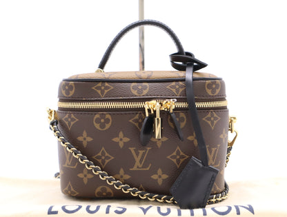 LOUIS VUITTON M45165 Reverse Vanity NV PM RFID Verified, No Serial Tag, Dust Bag, Cloche, Padlock, and Two Keys Included Shoulder Bag