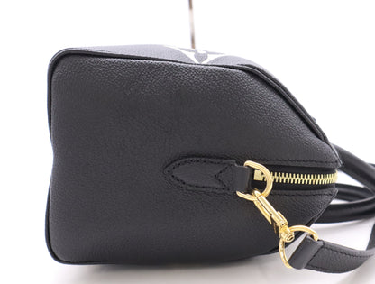 LOUIS VUITTON M58947 Empreinte Speedy 25 Bandouliere Two-Tone Handbag, RFID Verified, Includes Padlock, Two Keys, Shoulder Strap, and Dust Bag