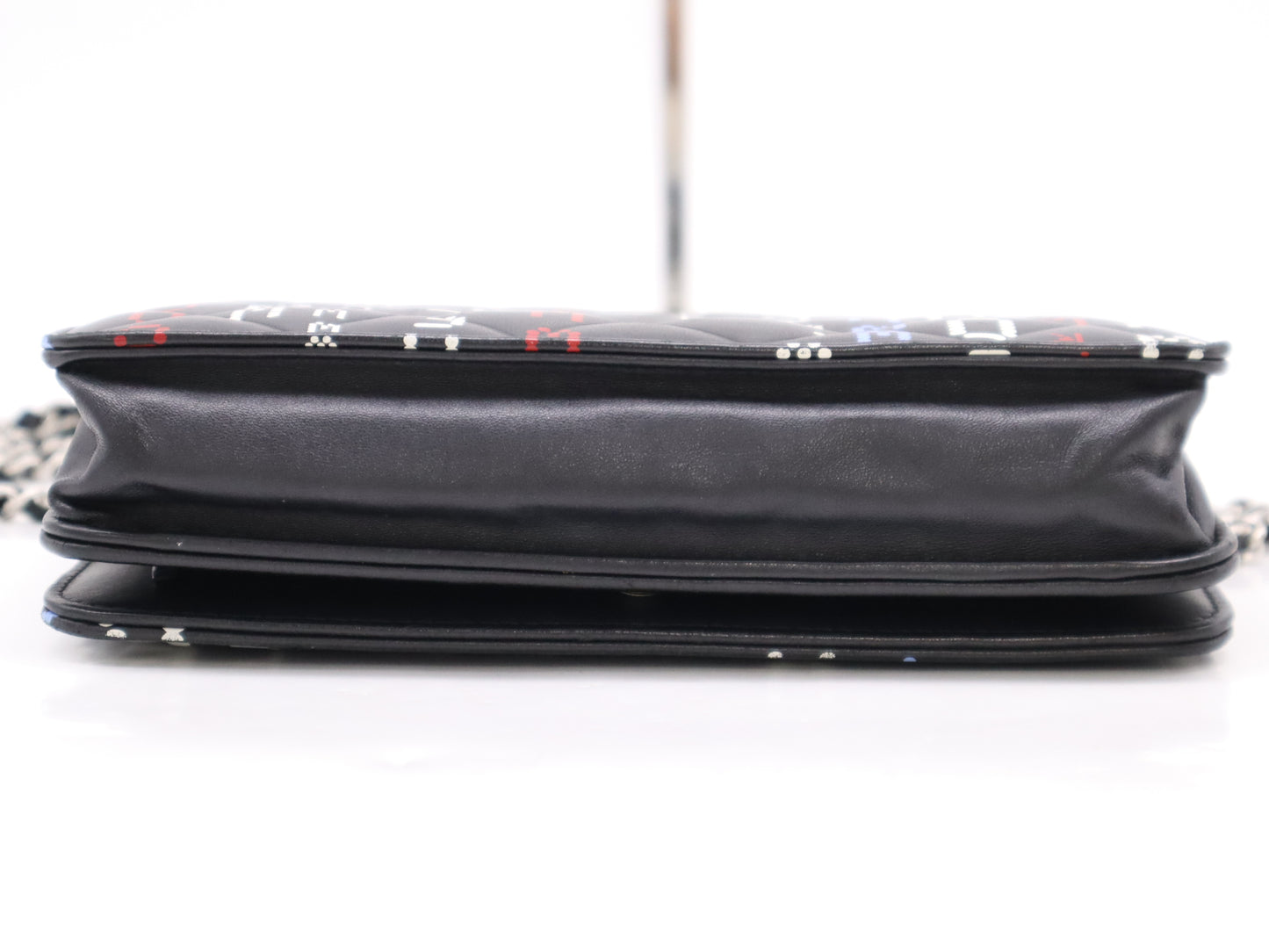 CHANEL Lambskin Matelasse Chain Wallet Black Seal 23633777 Shoulder Bag