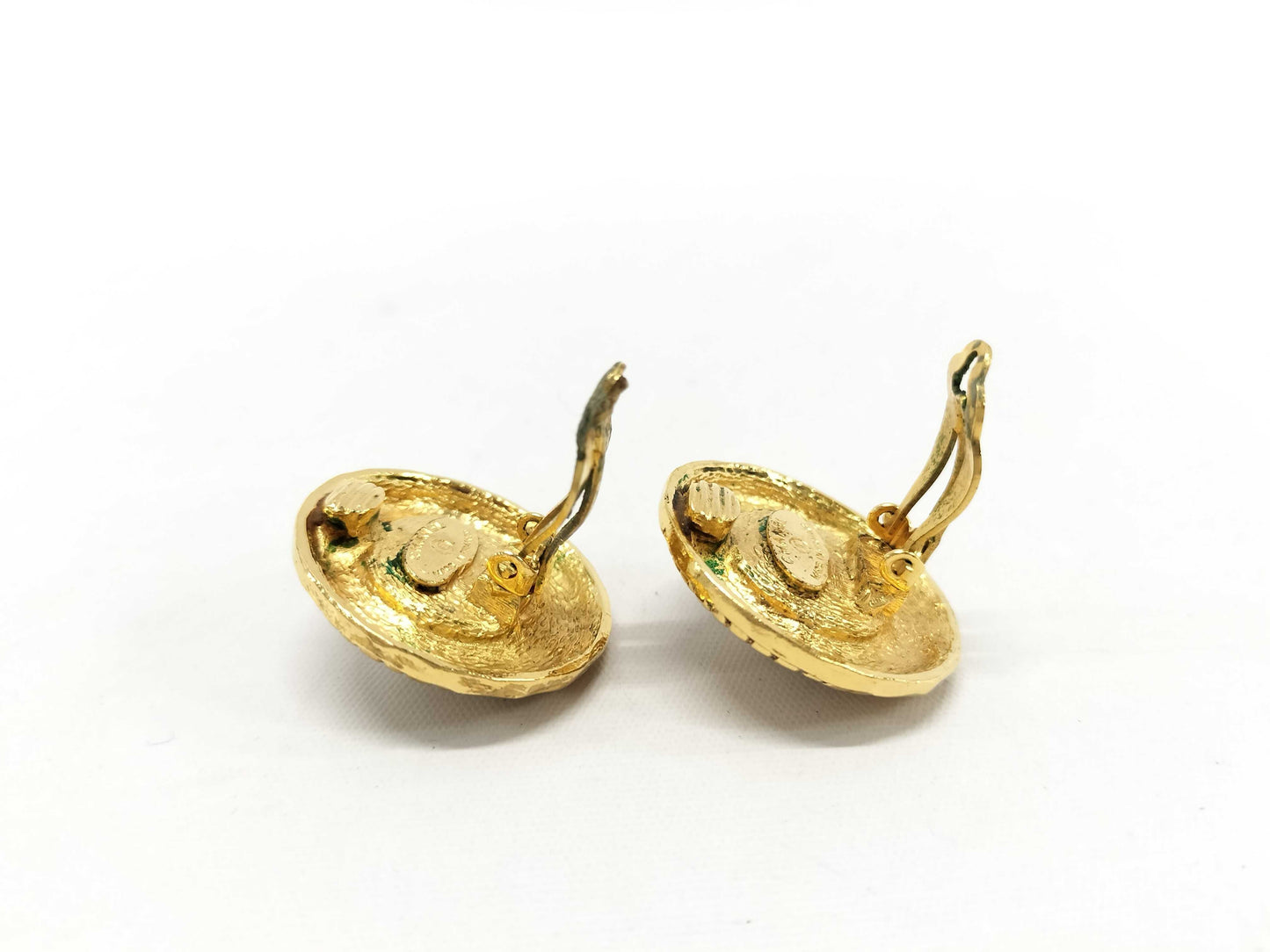 CHANEL Faux Pearl Earrings with Rice, Gold, Women's, Box Included