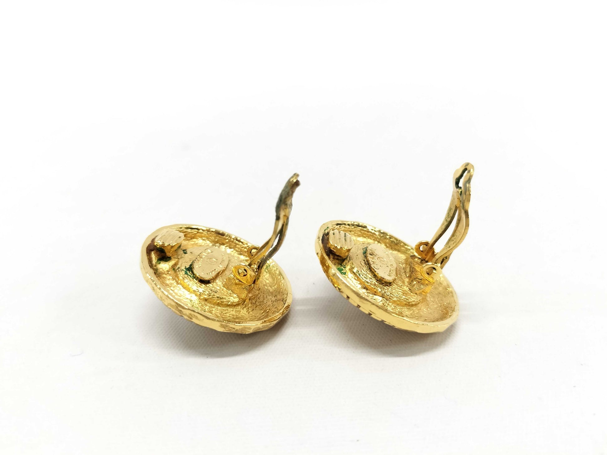 CHANEL Faux Pearl Earrings with Rice, Gold, Women's, Box Included