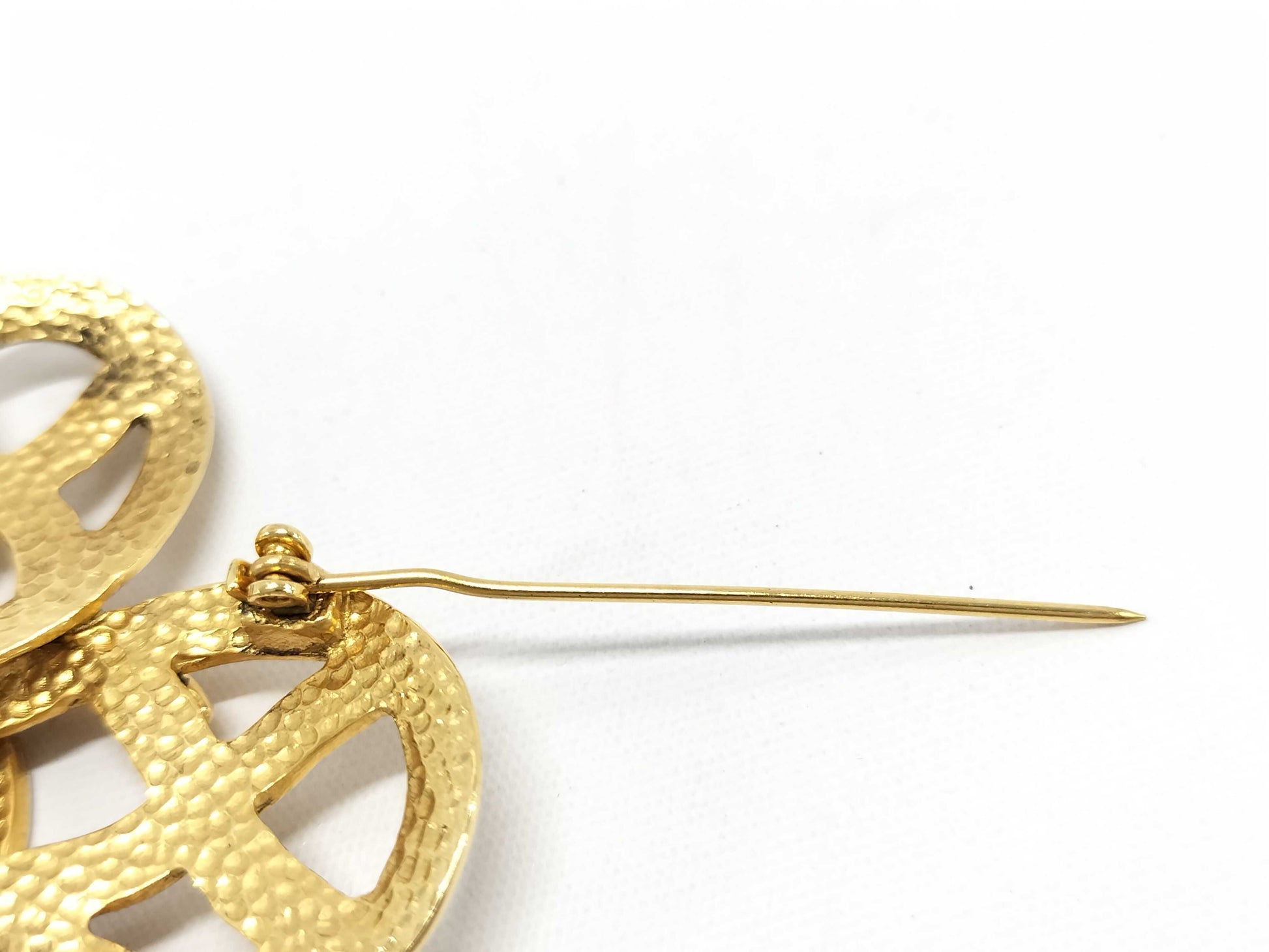 CHANEL Coco Mark Brooch with Rice, Gold, 96P, Women's, Boxed