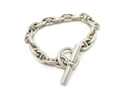 HERMES SV925 Chaine d'Ancre MM Bracelet 58.3g Bracelet/Bangle