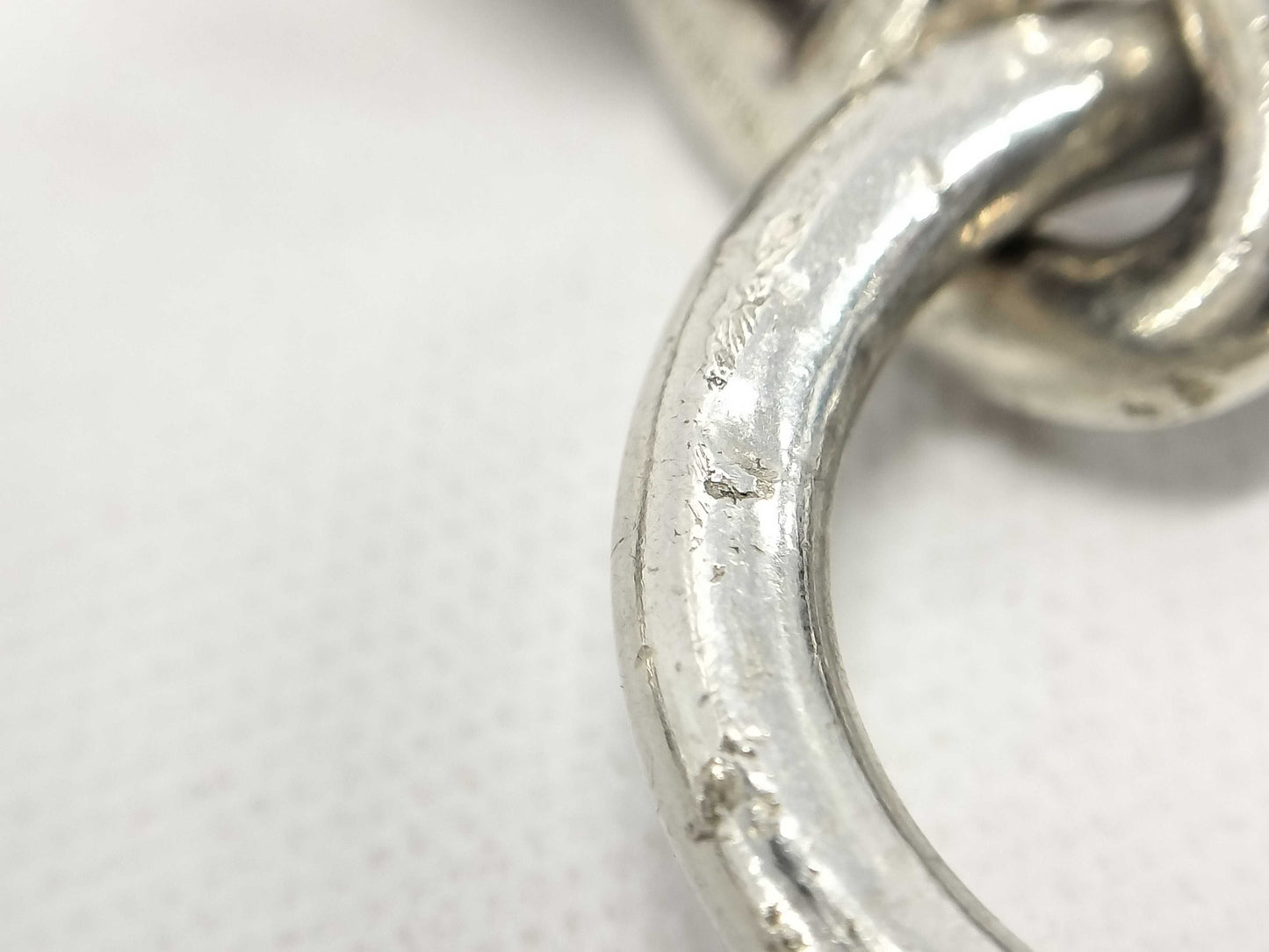 HERMES SV925 Chaine d'Ancre MM Bracelet 58.3g Bracelet/Bangle