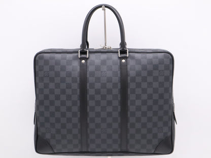 LOUIS VUITTON N41125 Graphite Porte Document Voyage Business Bag