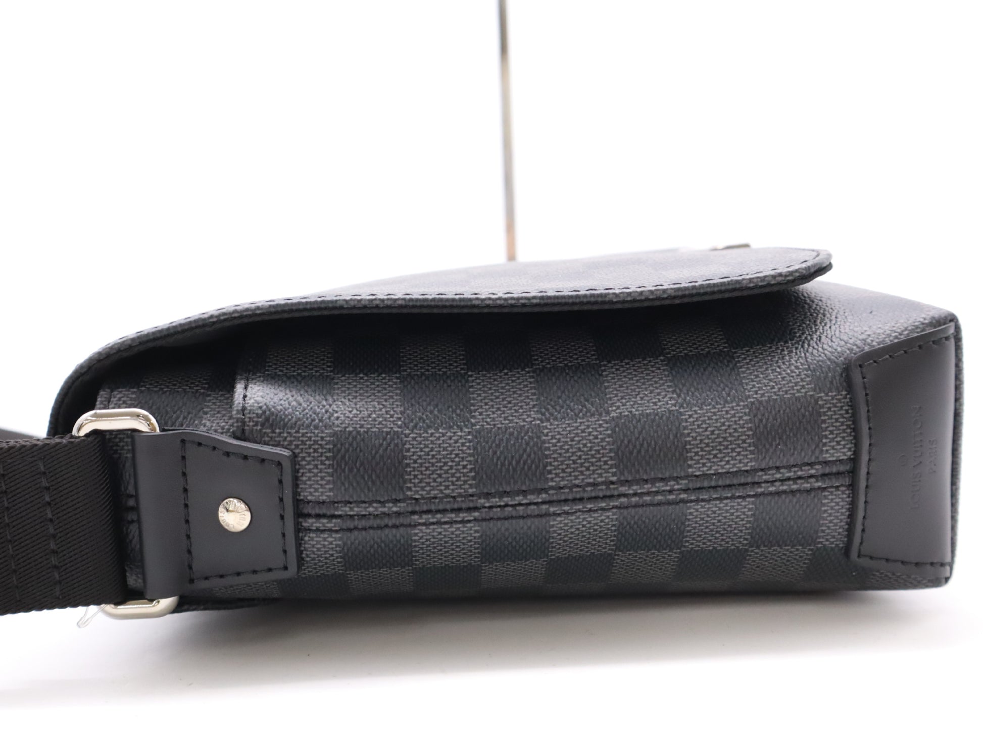 LOUIS VUITTON N40349 Graphite District PM NV2 RFID Confirmed Shoulder Bag