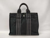 HERMES Four Tou PM Handbag Canvas Black Handbag