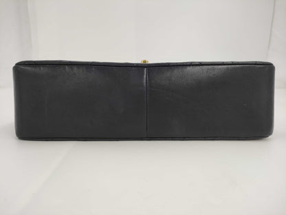 CHANEL W Flap Navy Shoulder Bag