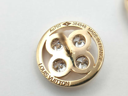 LOUIS VUITTON Pughs-Saint-Blossom BB Diamonds PG Au750 2.9g Earrings