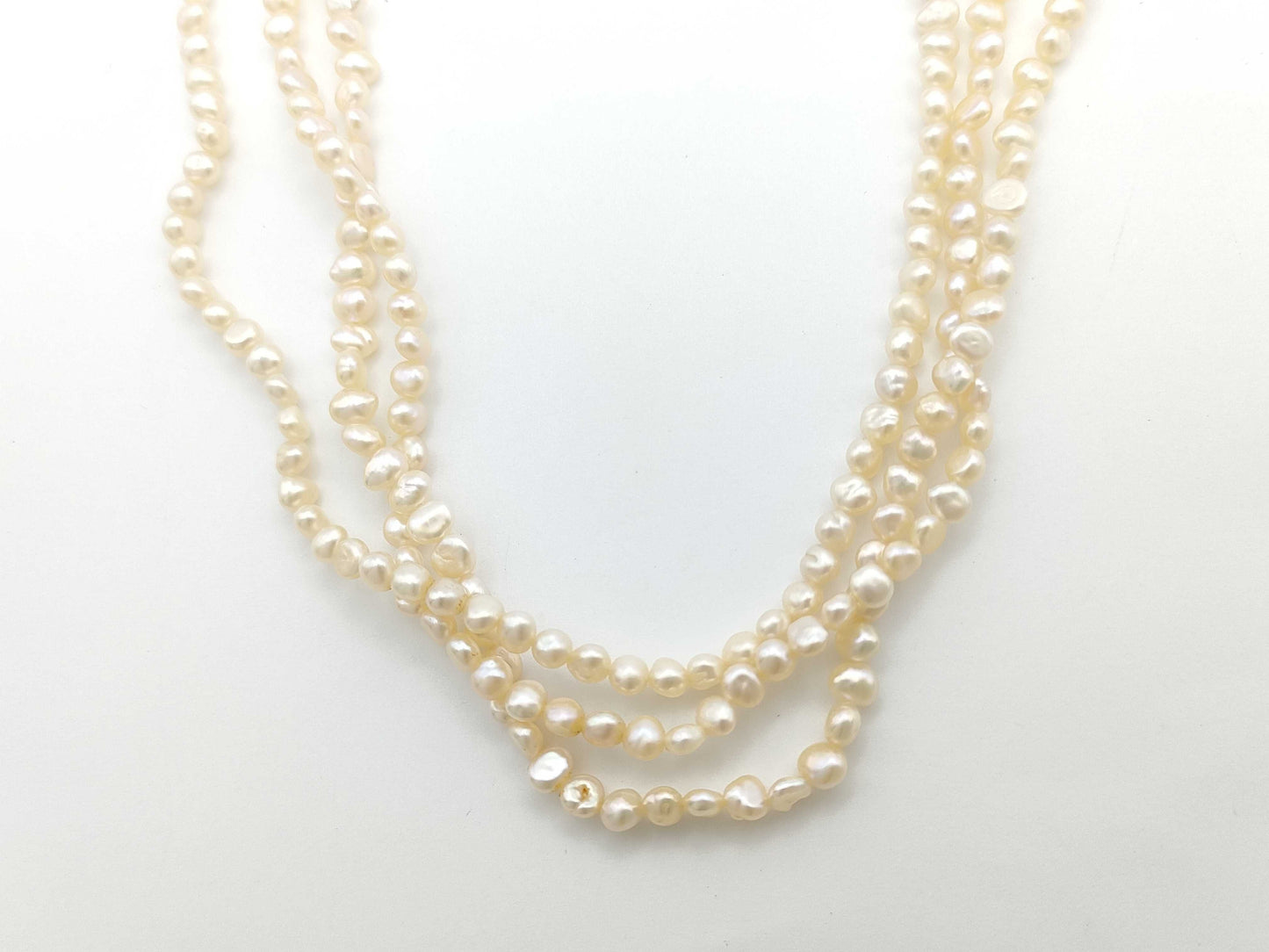 TASAKI Keshi Pearl Diameter Approx. 2.3-3.4mm SV 28.7g Necklace 