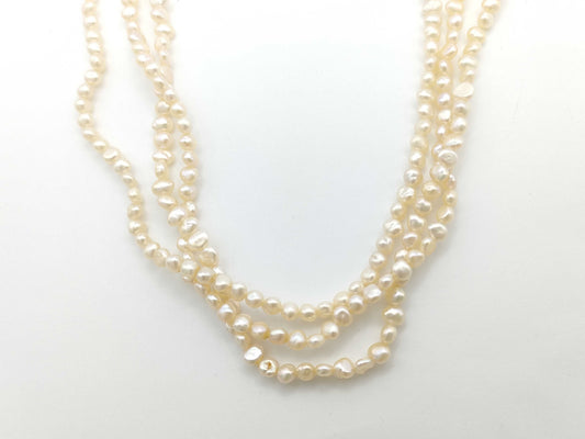 TASAKI Keshi Pearl Diameter Approx. 2.3-3.4mm SV 28.7g Necklace 