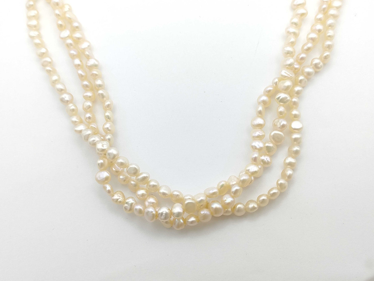 TASAKI Keshi Pearl Diameter Approx. 2.3-3.4mm SV 28.7g Necklace 