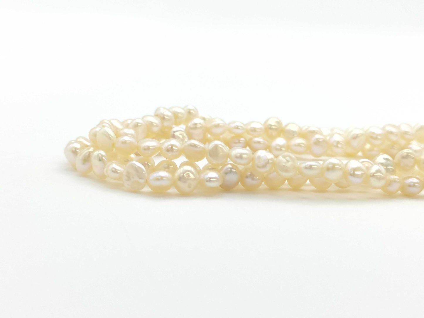 TASAKI Keshi Pearl Diameter Approx. 2.3-3.4mm SV 28.7g Necklace 