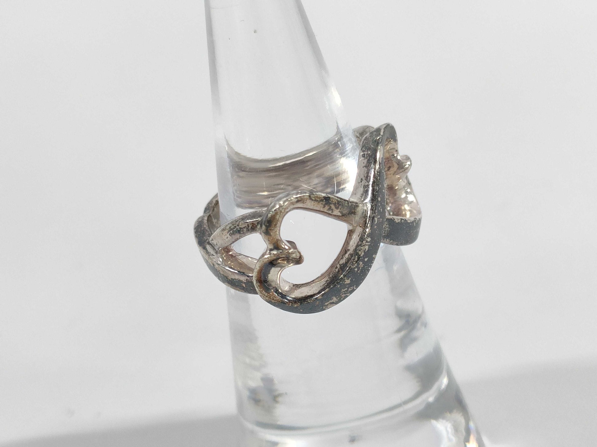 Tiffany & Co. Double Loving Heart 925 5.5g #9 Ring
