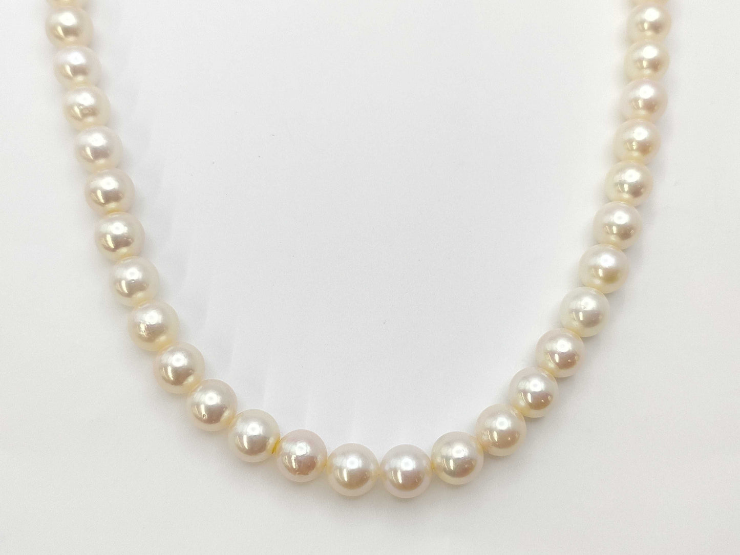 TASAKI Long 125cm Pearl Diameter Approx. 6.9-7.3mm SV 91.8g Necklace 