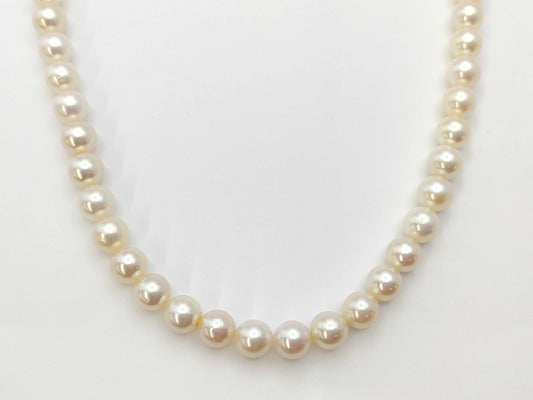 TASAKI Long 125cm Pearl Diameter Approx. 6.9-7.3mm SV 91.8g Necklace 