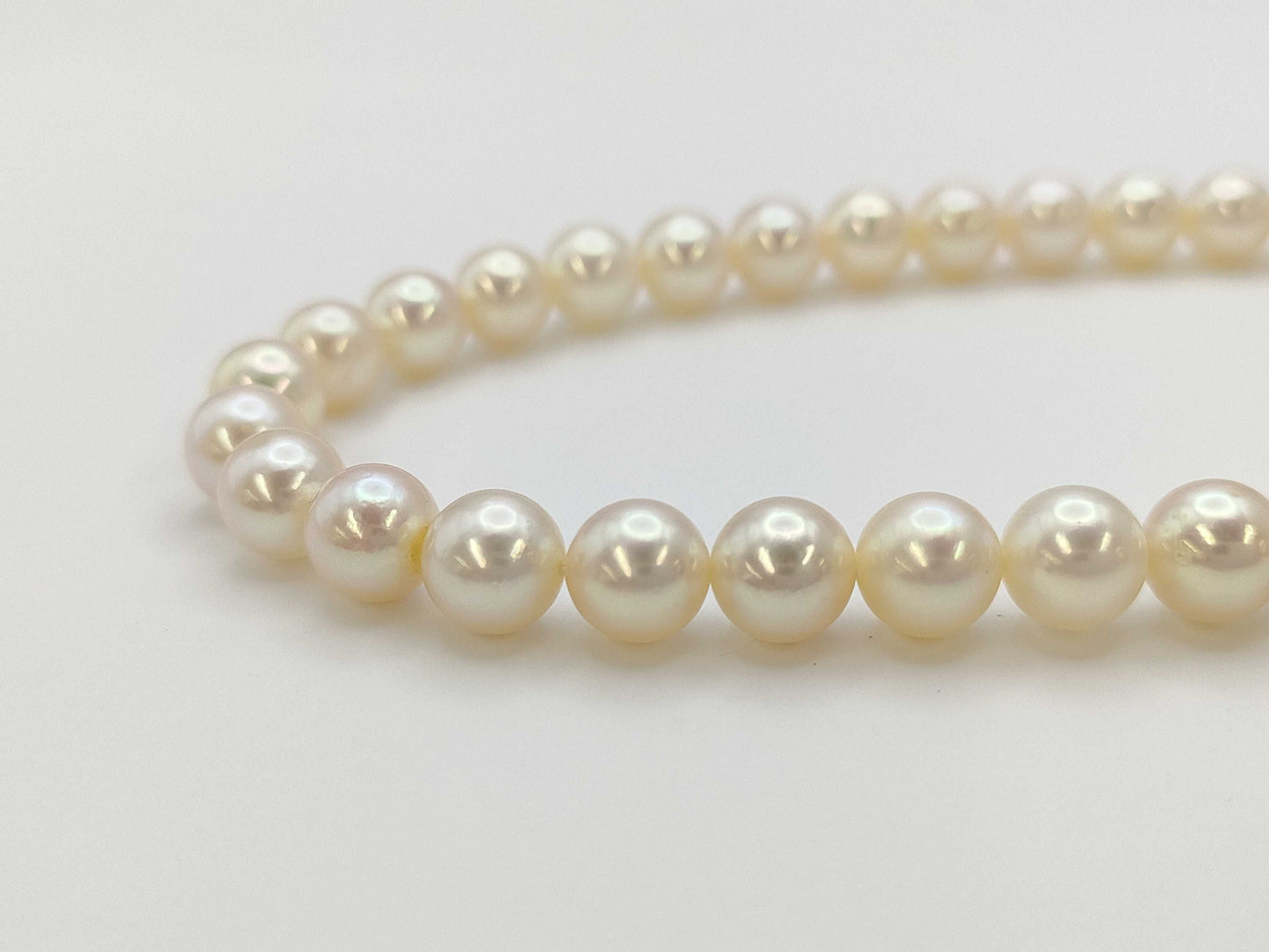 TASAKI Long 125cm Pearl Diameter Approx. 6.9-7.3mm SV 91.8g Necklace 