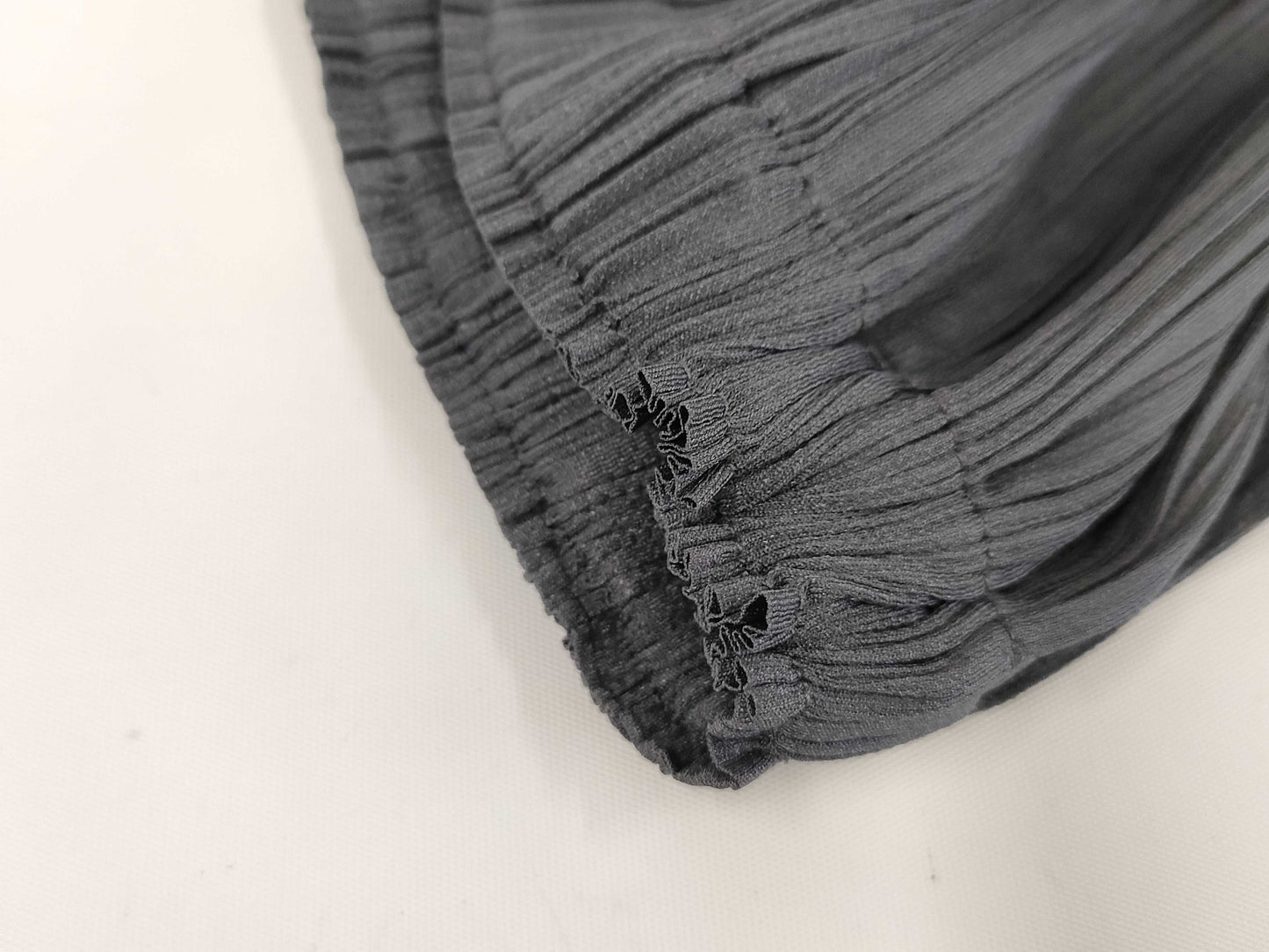 ISSEY MIYAKE Pleats Please Wide-leg Gaucho Pants, All-Over Print, Polyester, Gray, Size 3