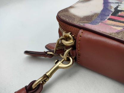 COACH Signature Mini Shoulder Bag, Brown