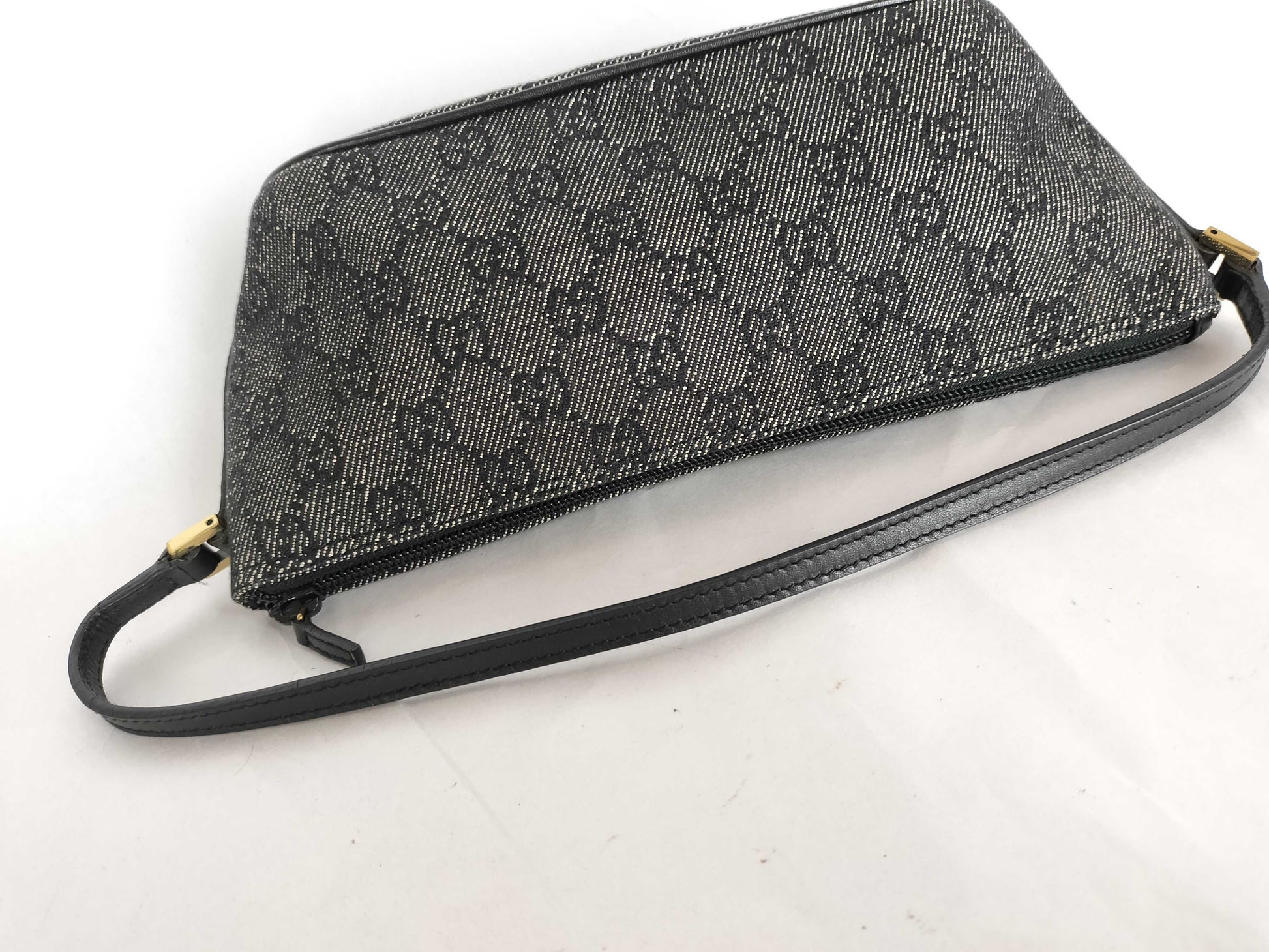 GUCCI GG Canvas Handbag Black