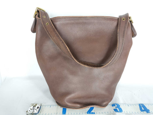 COACH Leather Shoulder Bag Brown Shoulder Bag