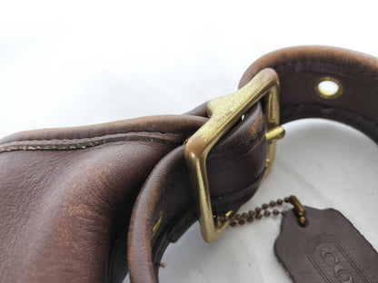 COACH Leather Shoulder Bag Brown Shoulder Bag