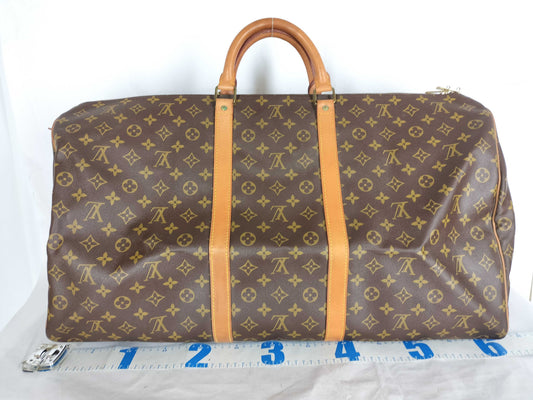LOUIS VUITTON Monogram Keepall 60 Boston Bag