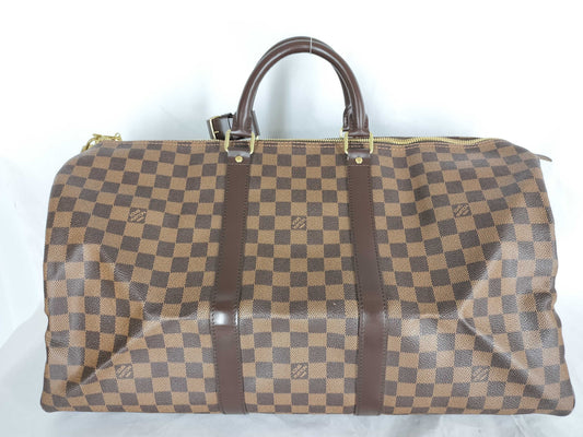 LOUIS VUITTON Damier Keepall 50 Boston Bag