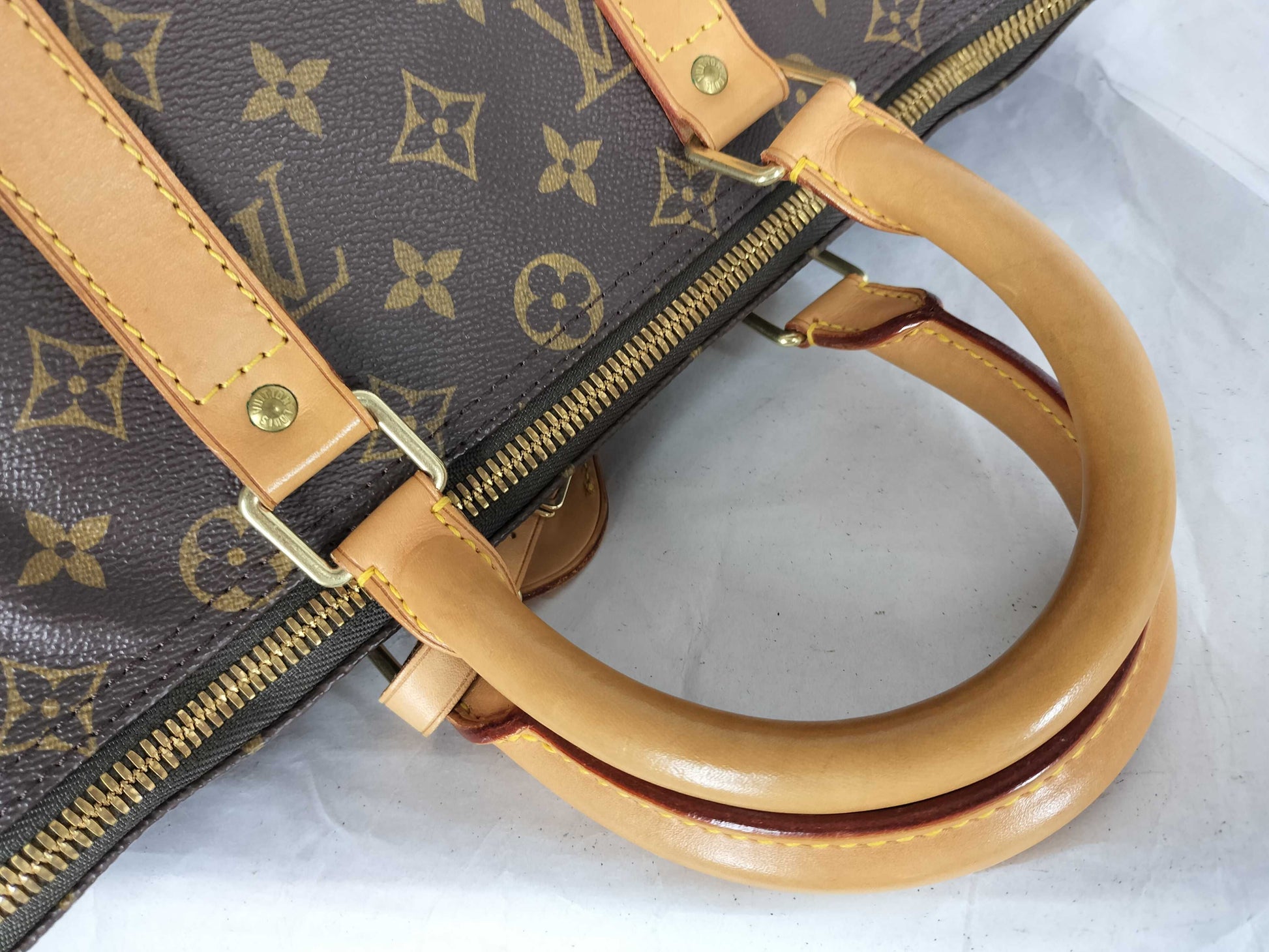LOUIS VUITTON Monogram Keepall 45 Boston Bag