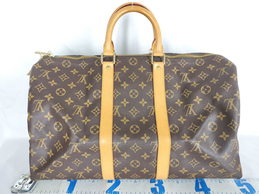 LOUIS VUITTON Monogram Keepall 45 Boston Bag
