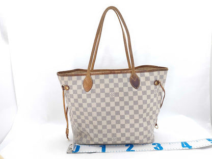 LOUIS VUITTON Damier Azur Neverfull Tote Bag