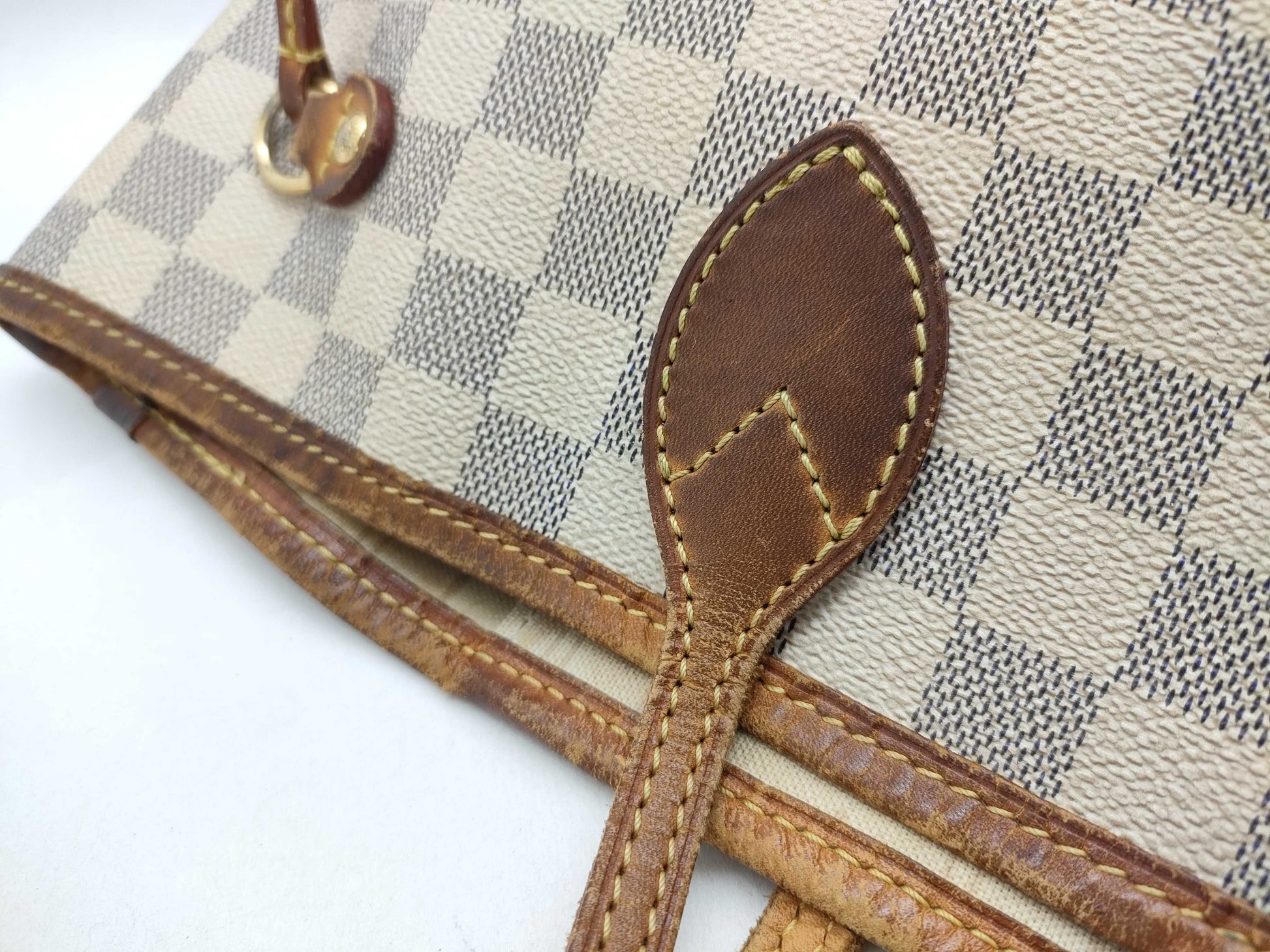 LOUIS VUITTON Damier Azur Neverfull Tote Bag