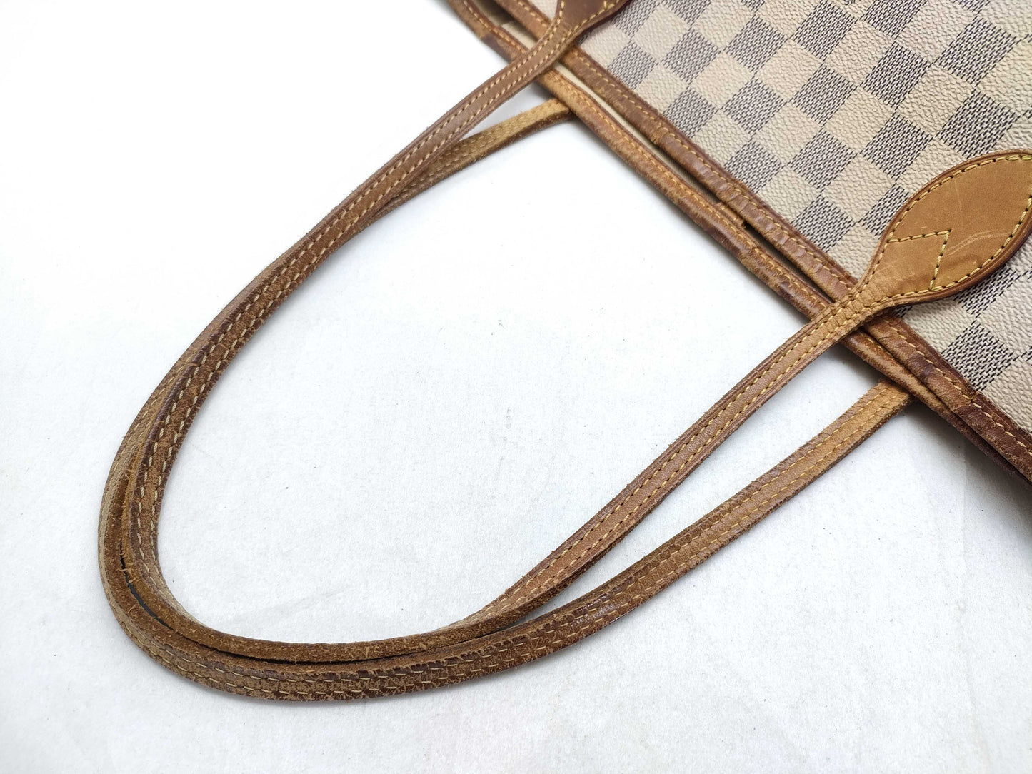 LOUIS VUITTON Damier Azur Neverfull Tote Bag