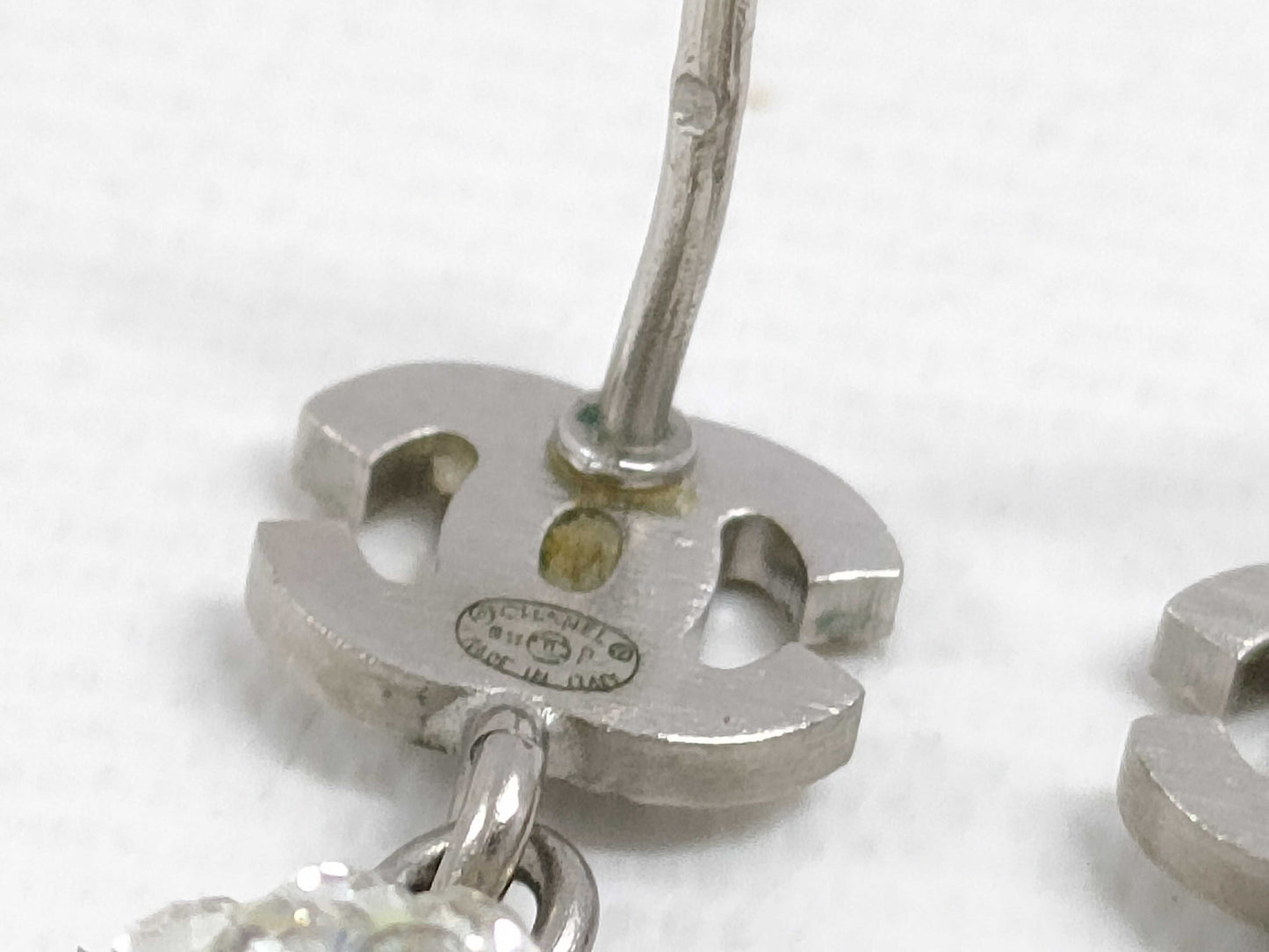 CHANEL Rhinestone Earrings