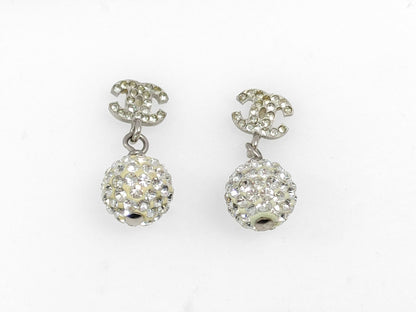 CHANEL Rhinestone Earrings