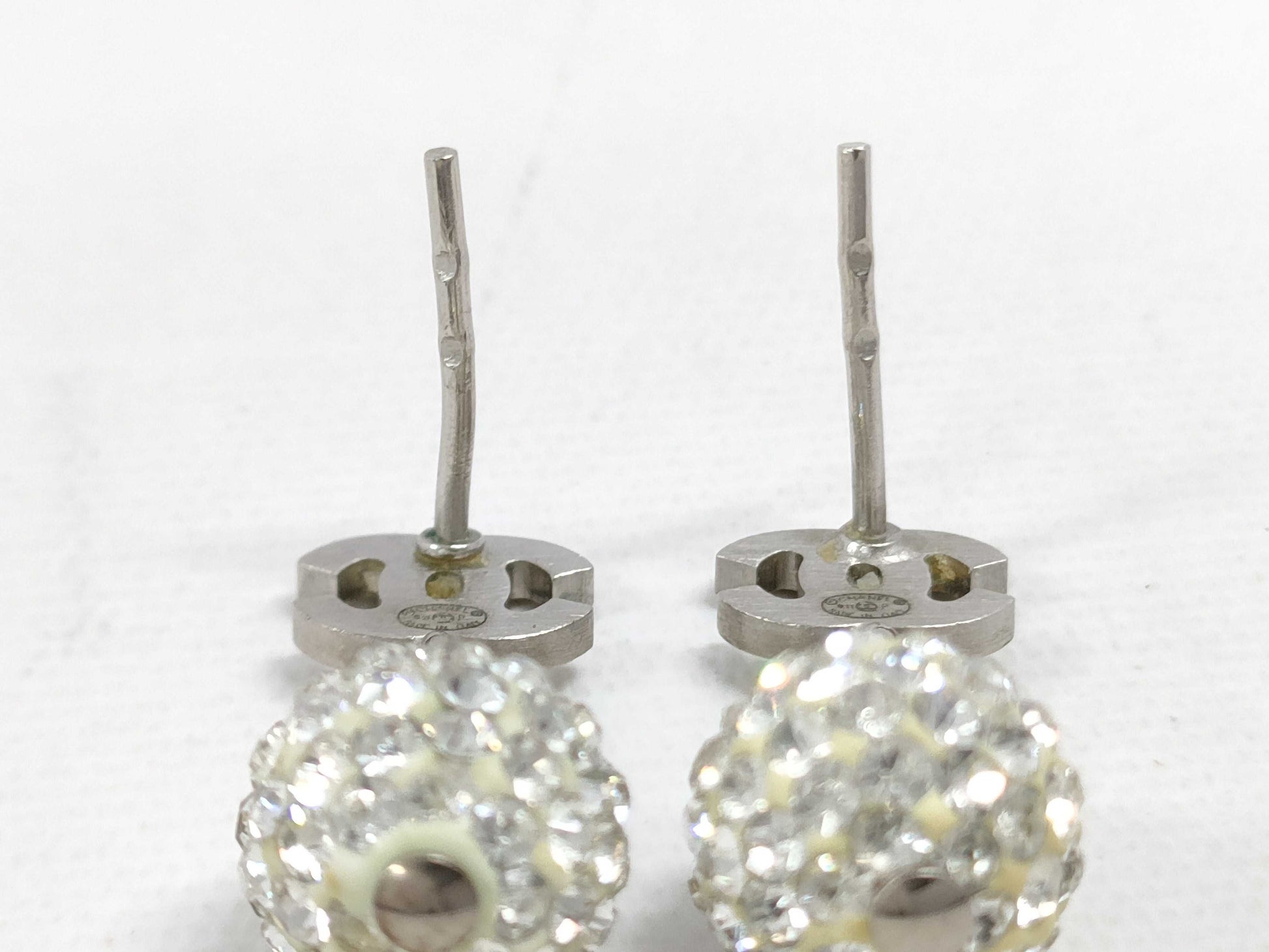 CHANEL Rhinestone Earrings