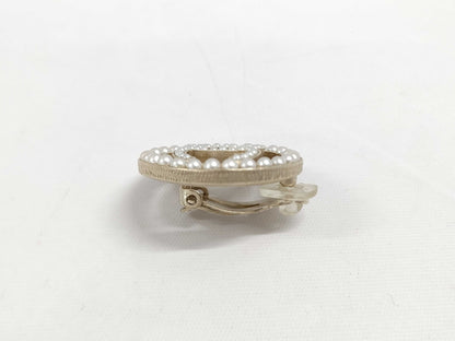 CHANEL Pearl Coco Mark A17A Earrings