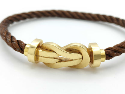 FRED Anfini #16 YG Au750/SS 16.2g Bracelet Bangle 