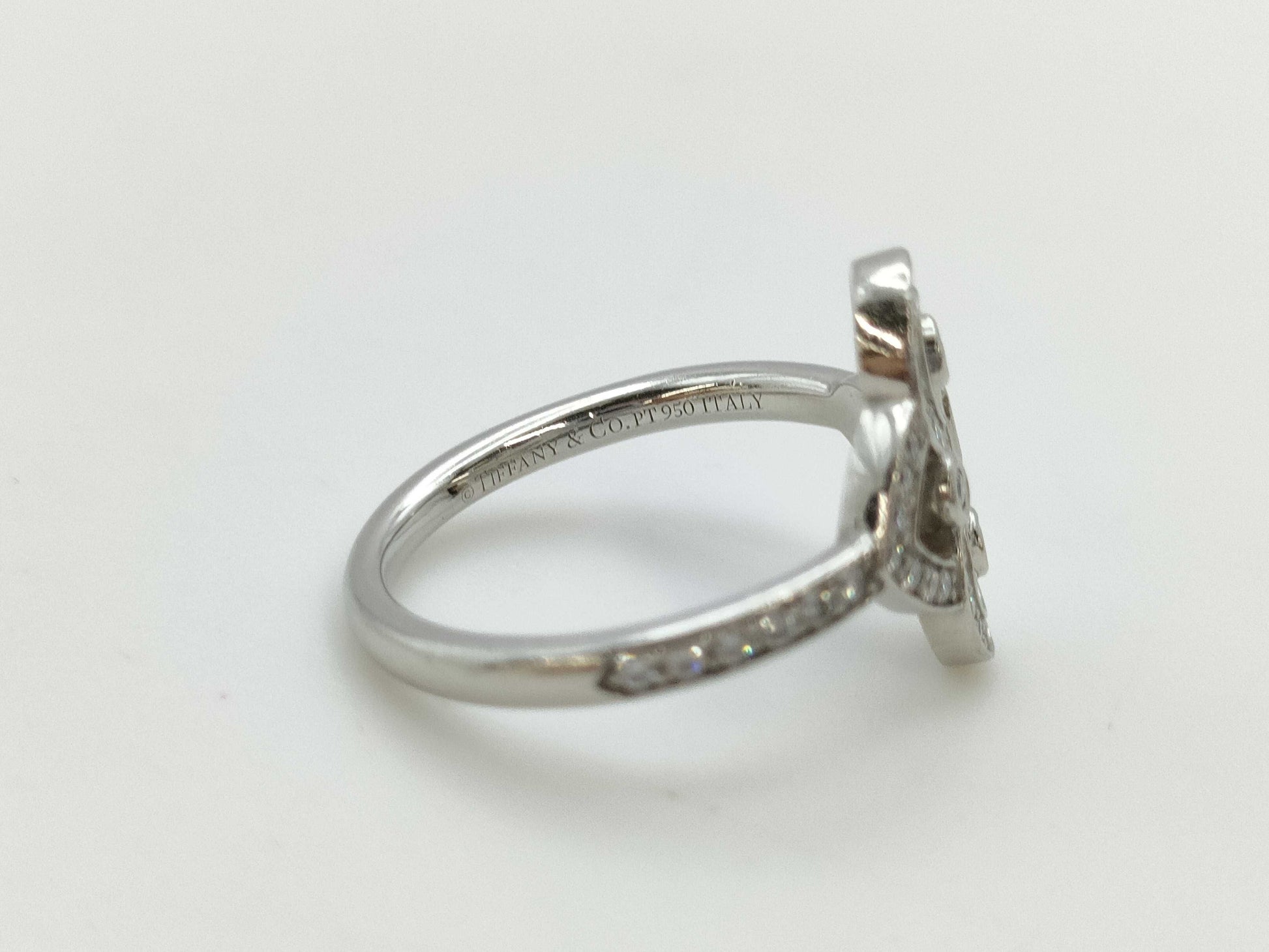 Tiffany&Co. Fleur Diamond PT950 5.2g Ring 