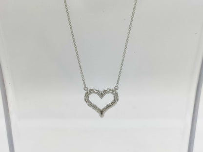 Tiffany&Co. Sentimental Heart Diamond PT950 4.7g Necklace