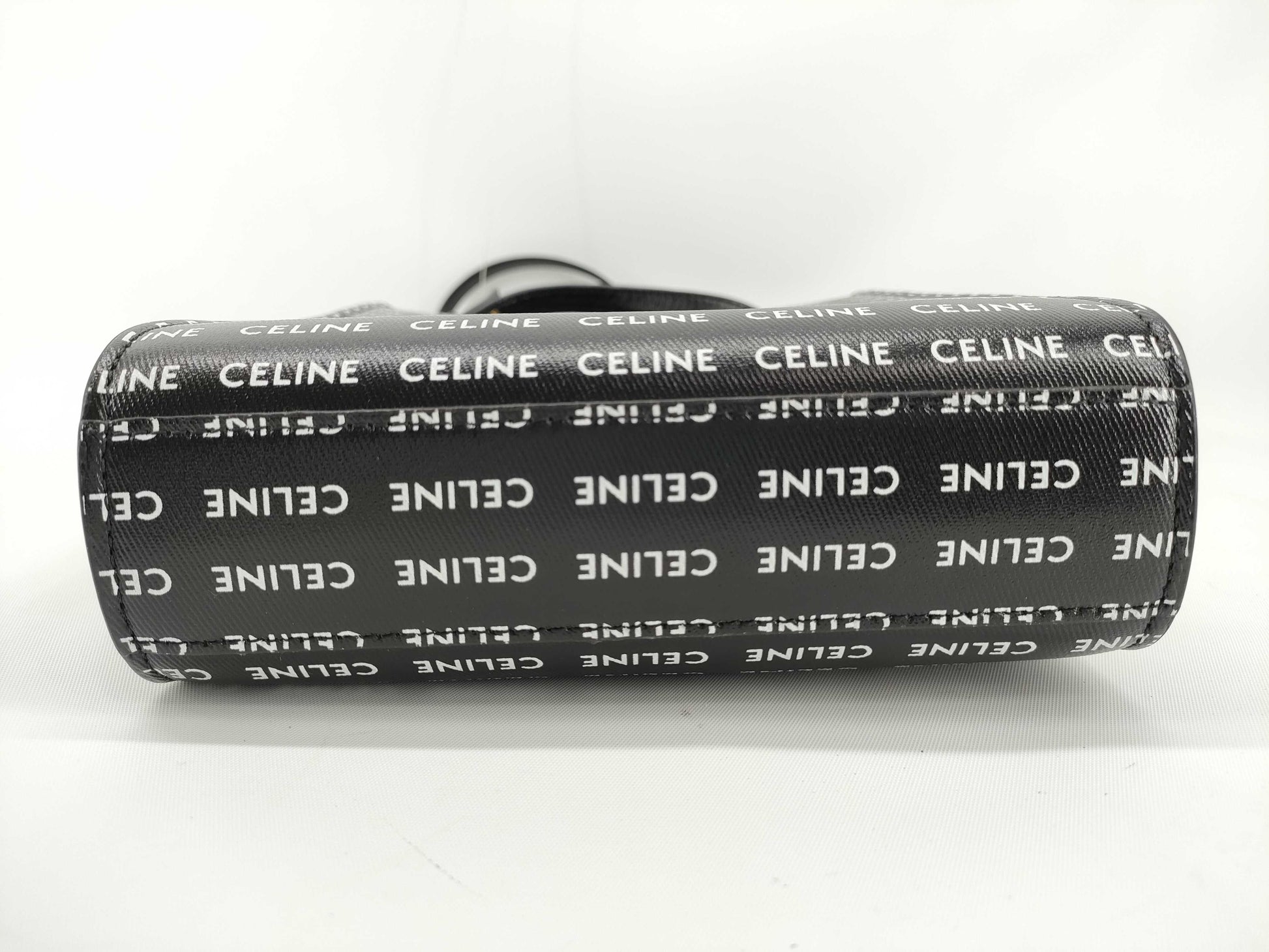 CELINE Logo Shoulder Bag Black Handbag