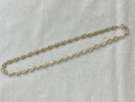Pearl Diameter Approx. 4.0-4.4mm K18 16.0g Necklace 