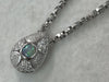 OP0.25ct D0.30ct K18WG/Pt850 13.3g Necklace 